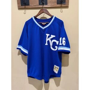 Mitchell and‎ Ness KC Royals Bo Jackson Jersey Blue Size 52